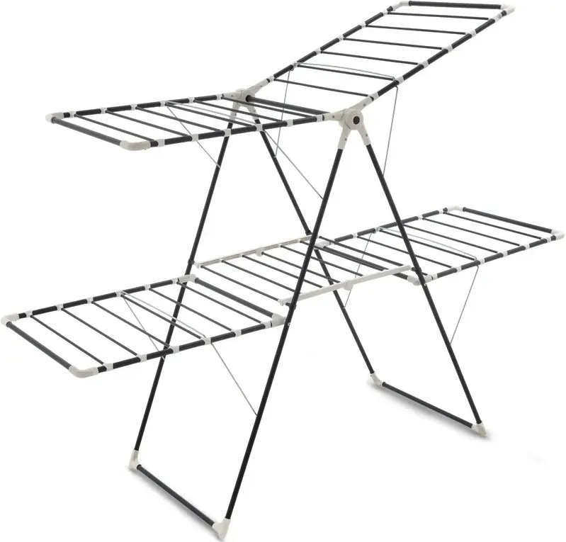 Perilla Twingo Lux Foldable Clothes Drying Rack with 4Wings, Multi-Color