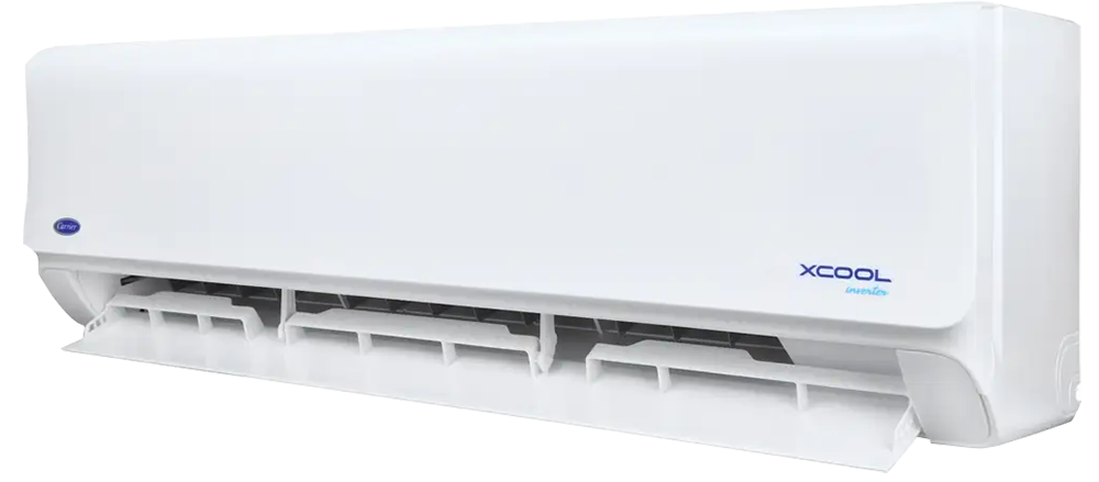 Carrier XCool Air Conditioner, 1.5 HP, (Cooling & Heating), Digital Display, Inverter Technology, White, 38QHEFT12DN8-78X2