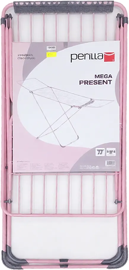 Perilla Mega Present Soft Foldable Clothes Drying Rack with Two Wings, Multi-Color