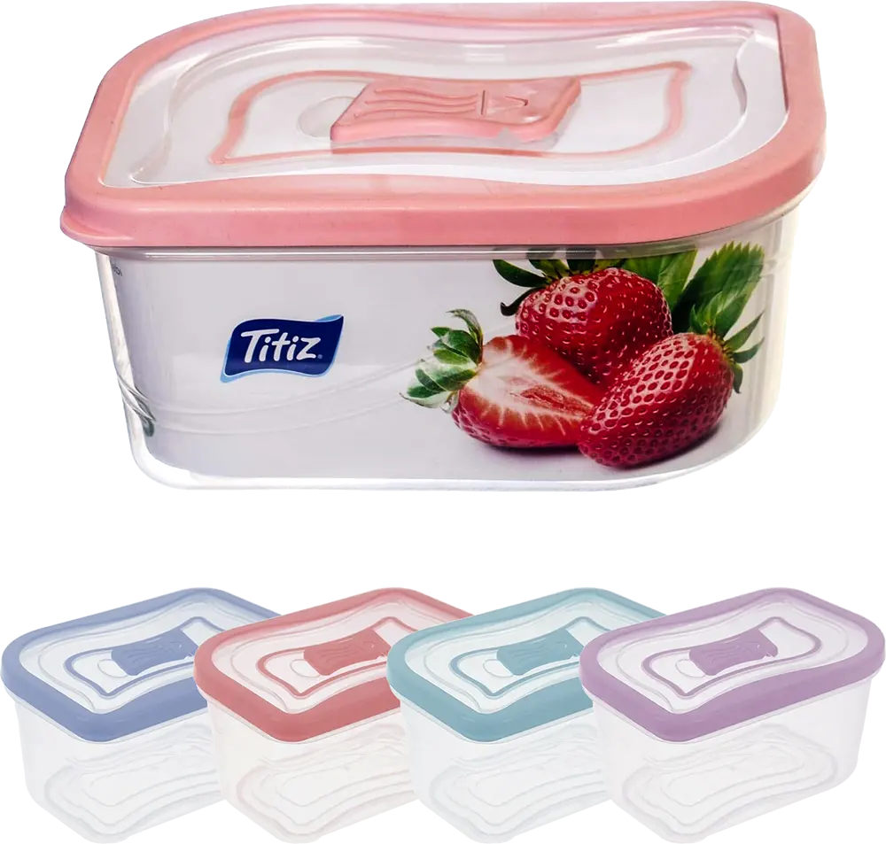 حافظة طعام بلاستيك، تيتيز ريفر، سعة 1000 مل، ألوان متعدد، موديل AP‑9038