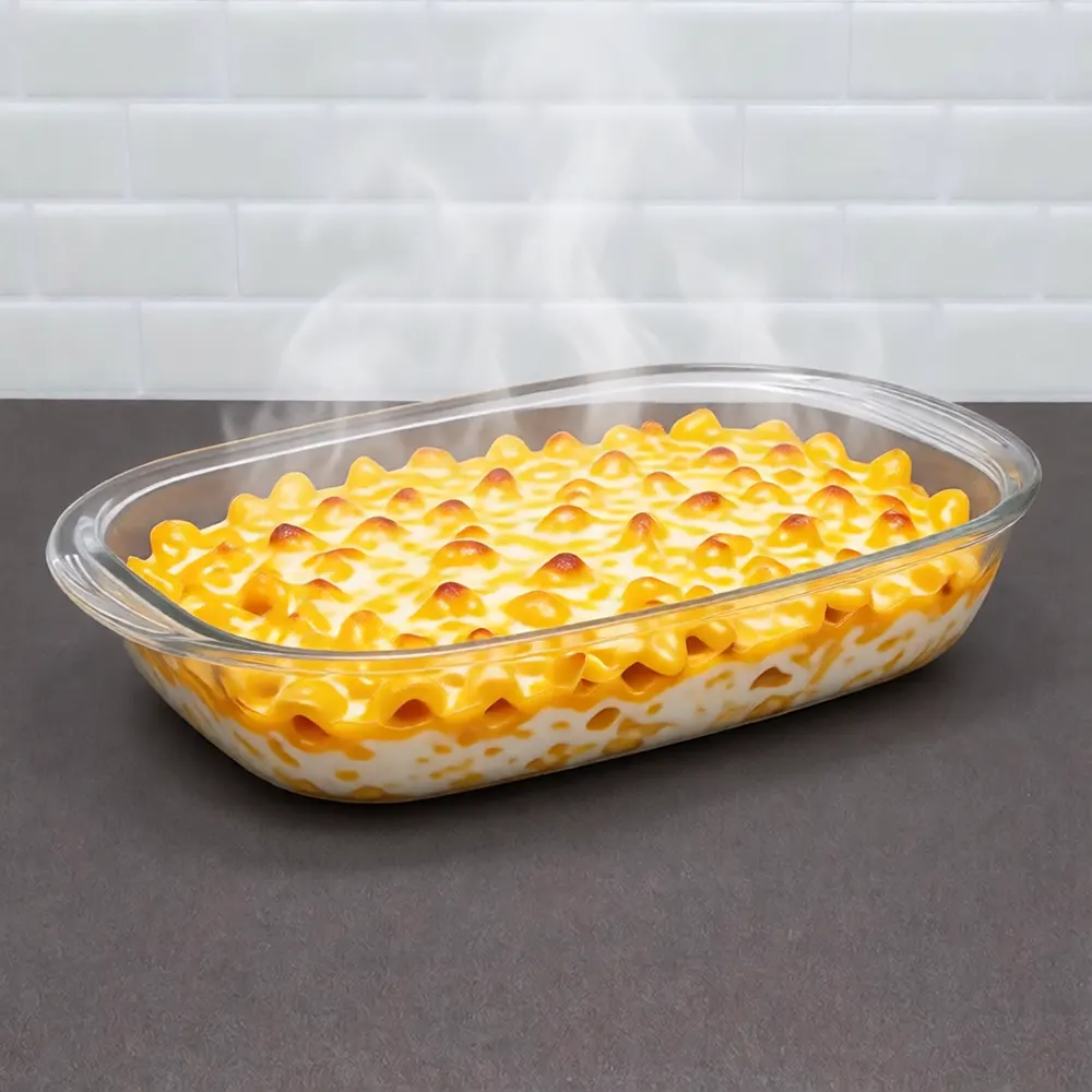 Pyrex Sempre Rectangular Casserole, 1.8 Liters, Transparent