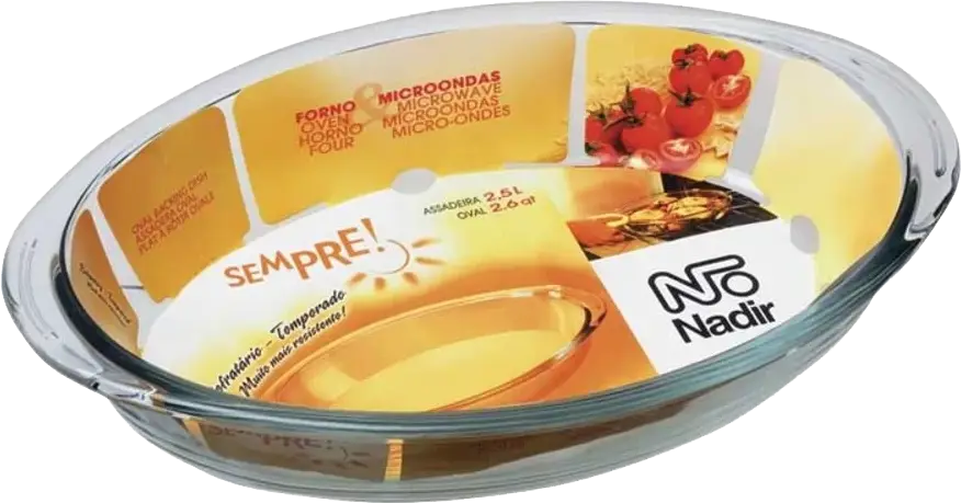 Pyrex Sempre Ovel Casserole, 1.57 Liters, Transparent