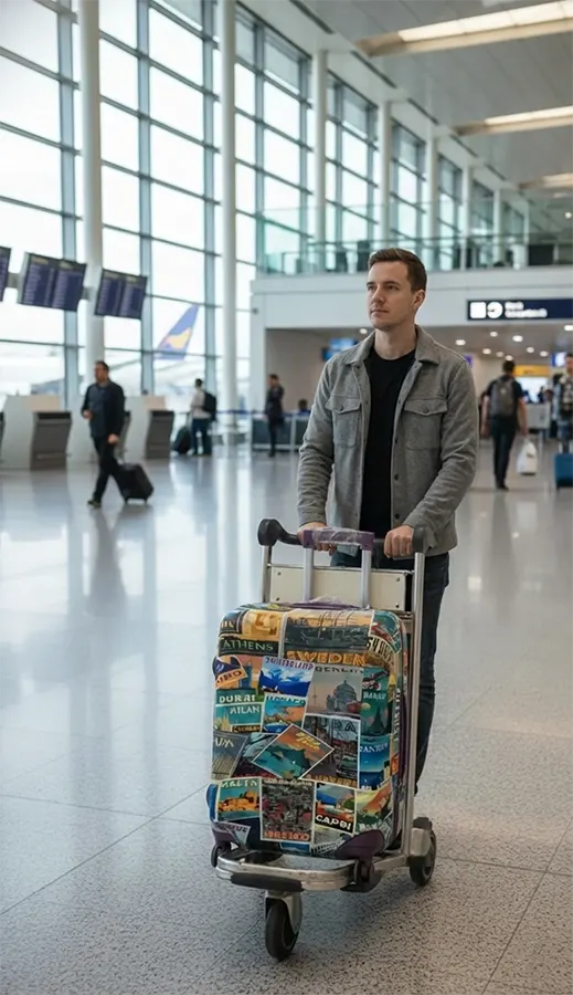 Lycra travel bag cover, size L, code 02