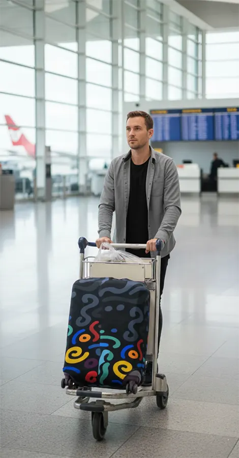 Lycra travel bag cover, size S, code 01