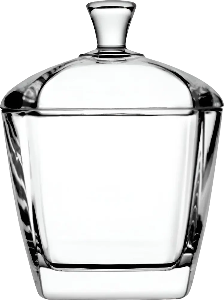 Blinkmax Glass Bonbonniere, 300ml, with Glass Lid, Transparent, Z0127