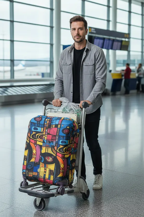 Lycra travel bag cover, size XL, code 05