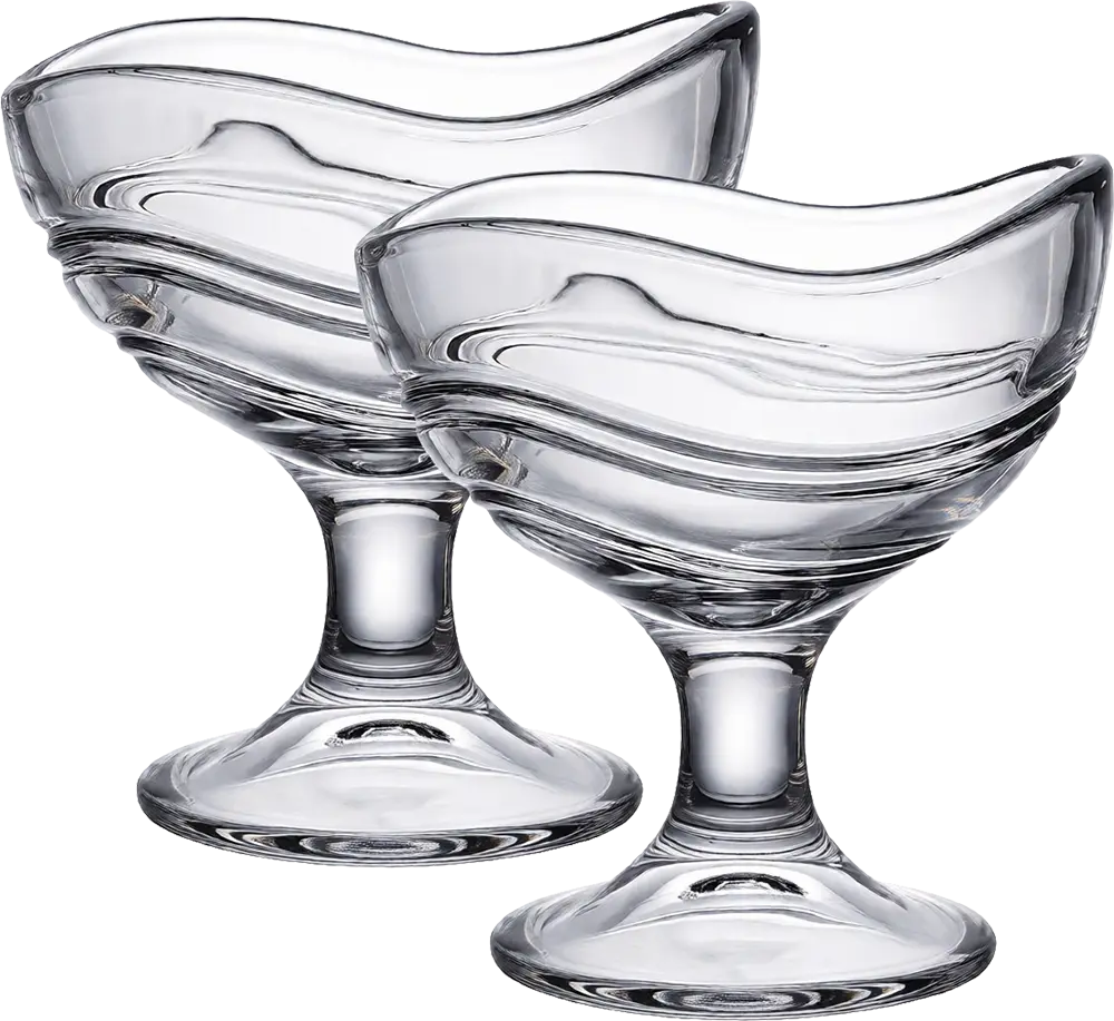 طقم جيلي زجاج بلينك ماكس 2 قطعة، سعة 150 ملي، شفاف، موديل KTY6216