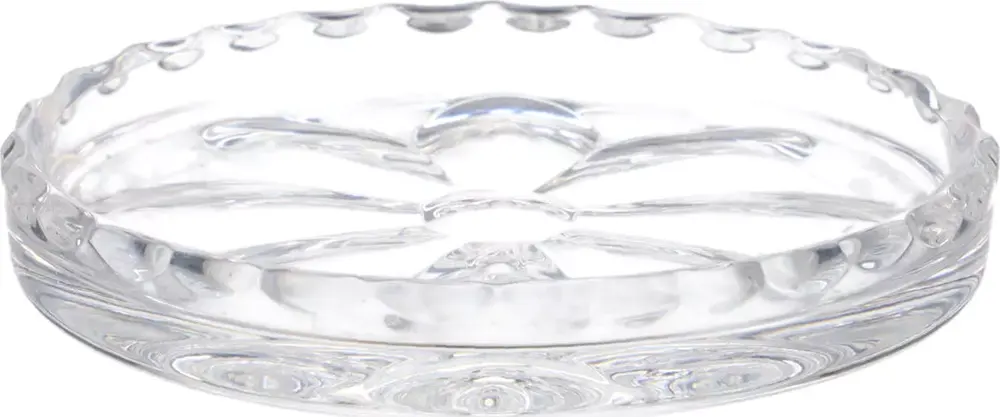 Blinkmax Flat Glass Bonbonniere, 7 Inch, Without Lid, Clear, LZ0129