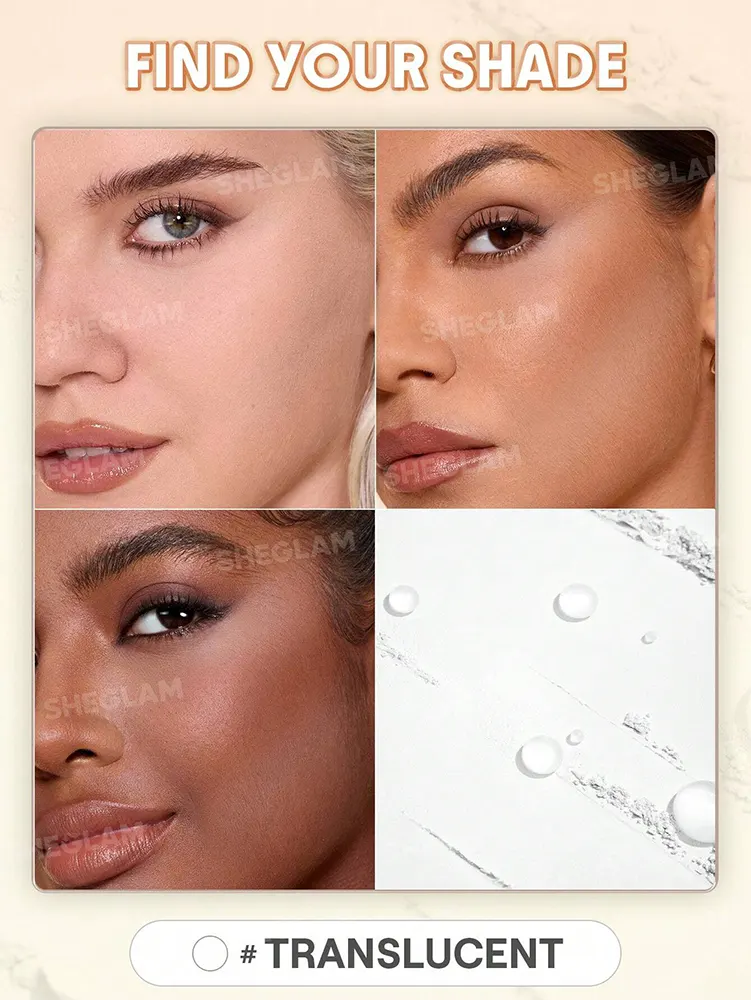 Sheglam Insta Ready Ultra Fine Blur & Lift Setting Powder Duo, translucent