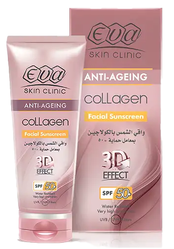 صن بلوك لوشن مضاد للشيخوخه بالكولاجين بعامل حمايه من الشمس +50 من ايفا سكين كلينيك ، 50 مل