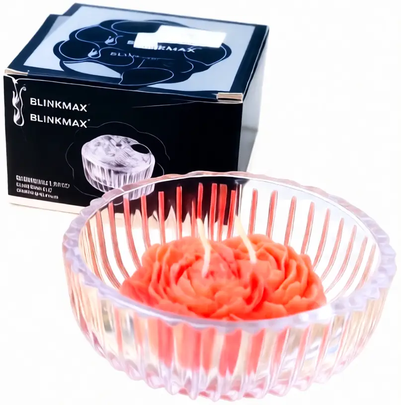 Blinkmax Glass Bonbonniere, Glass Lid, Transparent, LZ0137