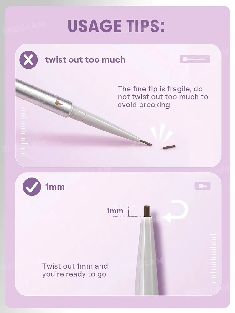 Sheglam Microdefine Ultra Slim Eyebrow Pencil, Espresso