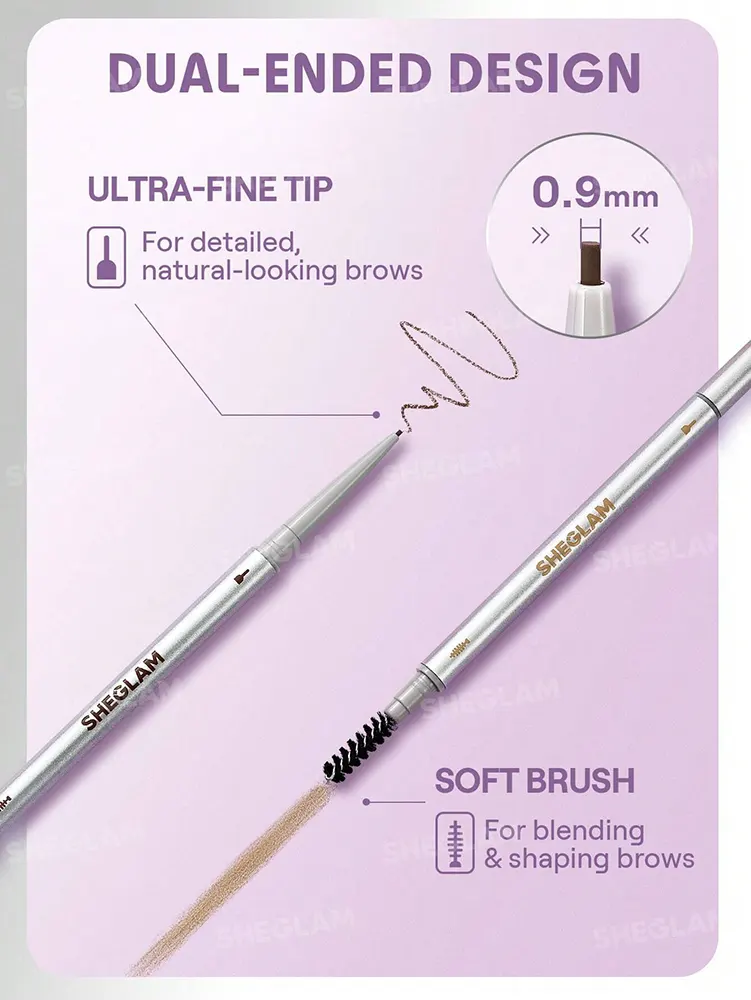 Sheglam Microdefine Ultra Slim Eyebrow Pencil, Espresso