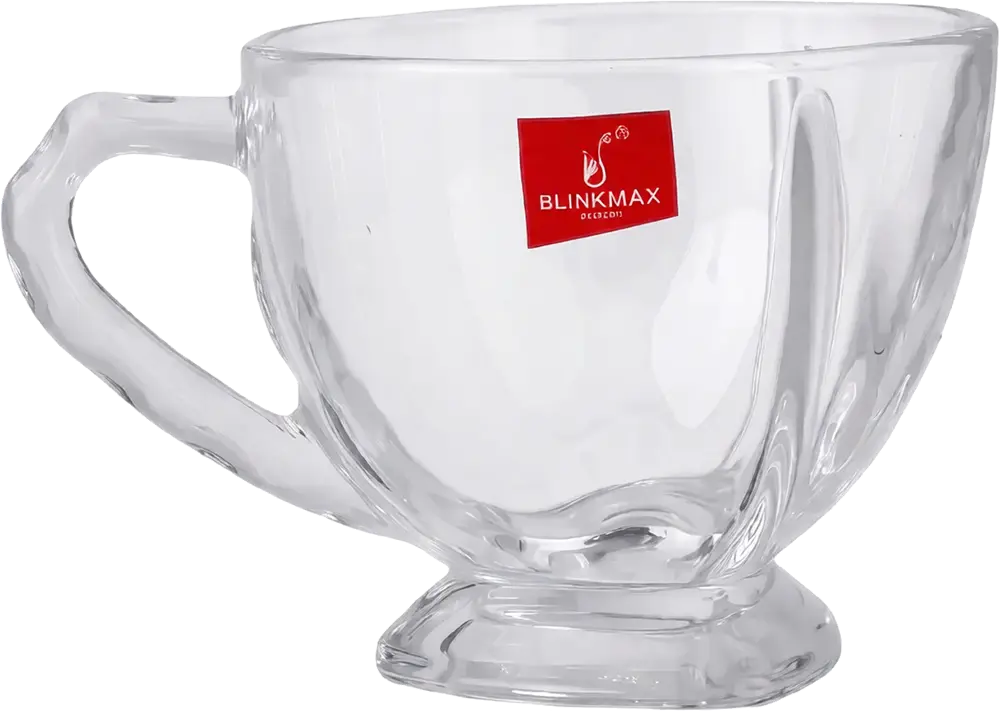 Blinkmax Glass Mug Set, 6 Pieces, 170ml Capacity, Clear Color, ModelKTZB140