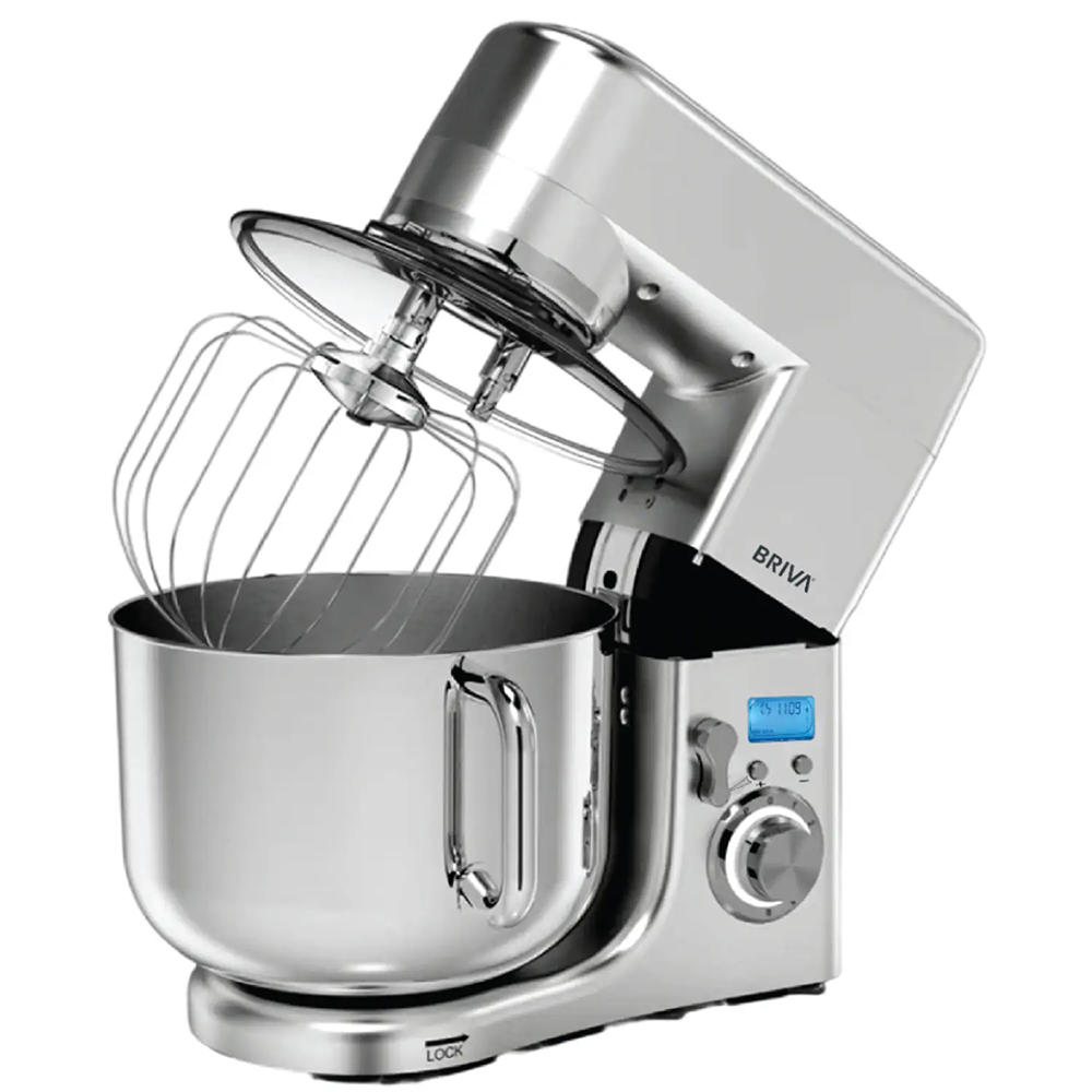 عجان كهربائي بريفا ، 1500 وات ، 10 لتر ، 8 سرعات ، شاشة ديجيتال ، سيلفر ، BH169