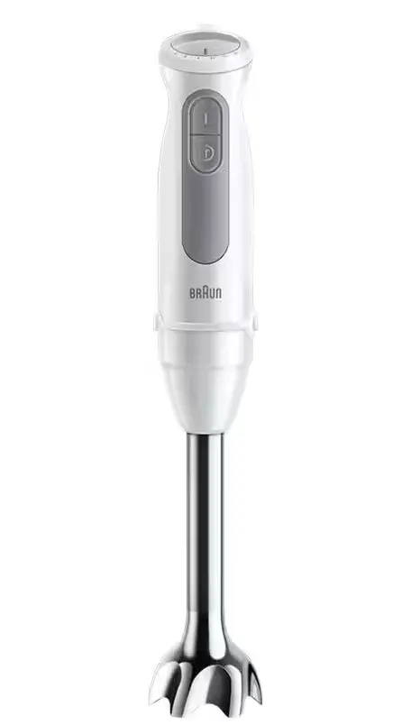 Braun MultiQuick 5 Hand Blender, 1000 Watts, 21 Speed ​​Settings, 500ml Chopper, White, MQ50236MWH (with Raya Warranty)
