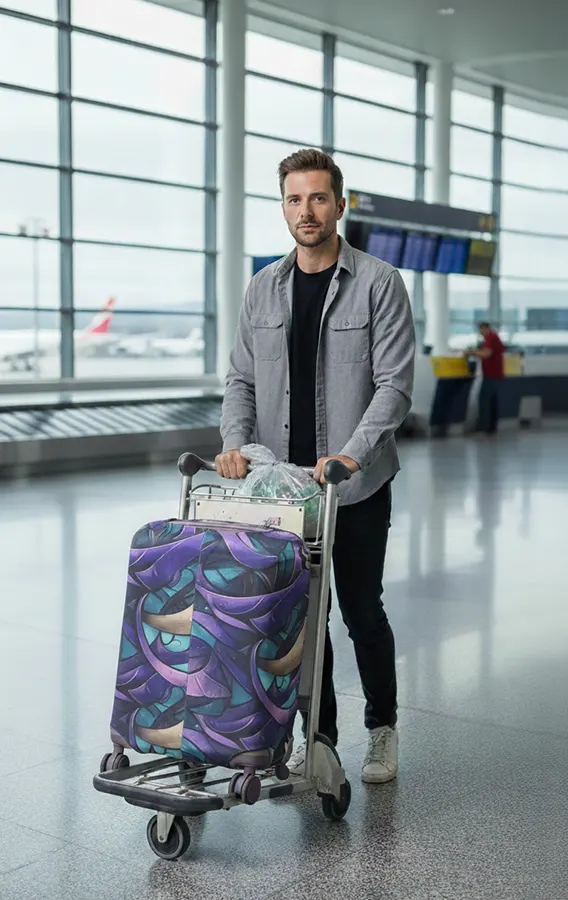 Lycra travel bag cover, size S, code 08