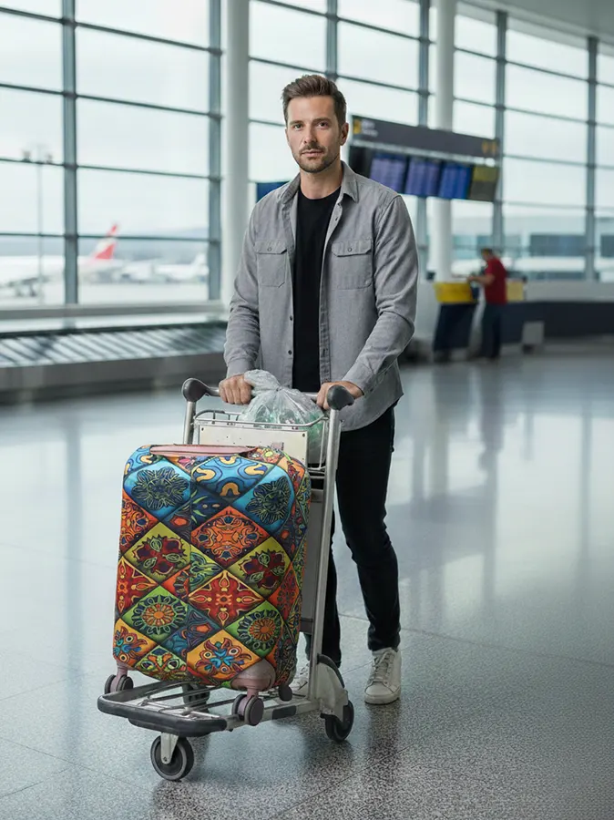 Lycra travel bag cover, size XL, code 09