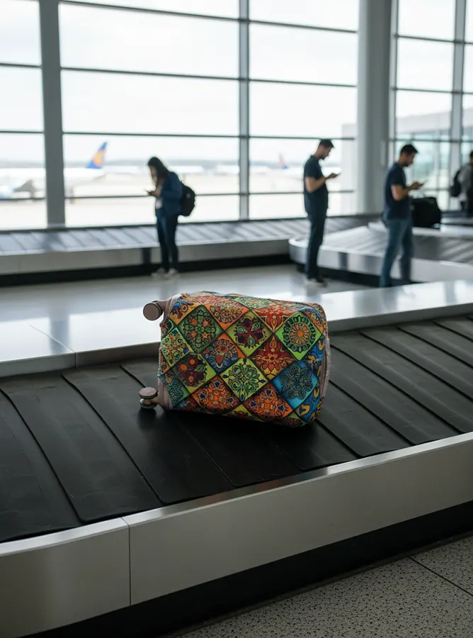 Lycra travel bag cover, size M, code 09