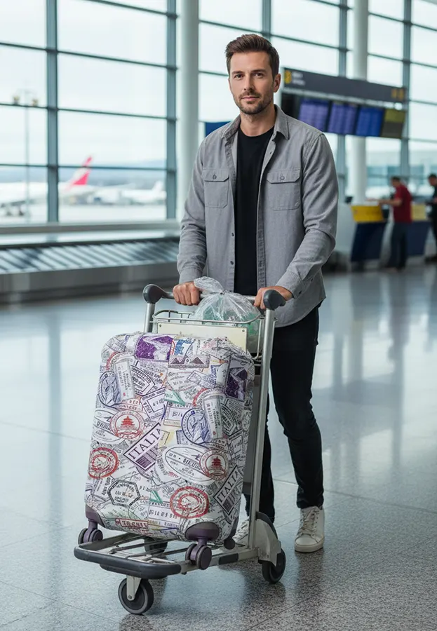 Lycra travel bag cover, size S, code 03