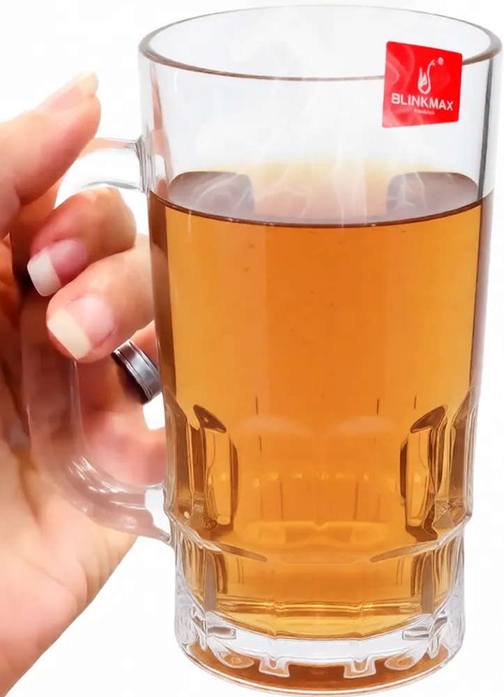 Blinkmax Glass Mug , 255ml Capacity, Clear Color, KTZB16