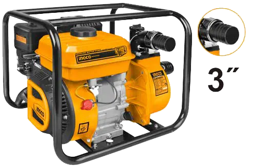 ingco Gasoline Water Pump, 3 Inch, 7 HP, GWP302