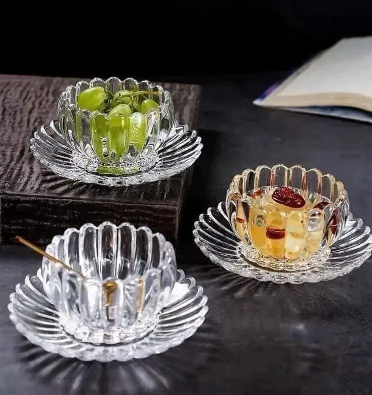 Blinkmax Glass Bonbonniere,  Serving Dish, Clear, KTW269-1