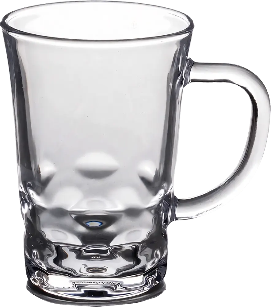 Blinkmax Glass Mug Set, 6 Pieces, 205ml Capacity, Clear Color, Model KTZB133