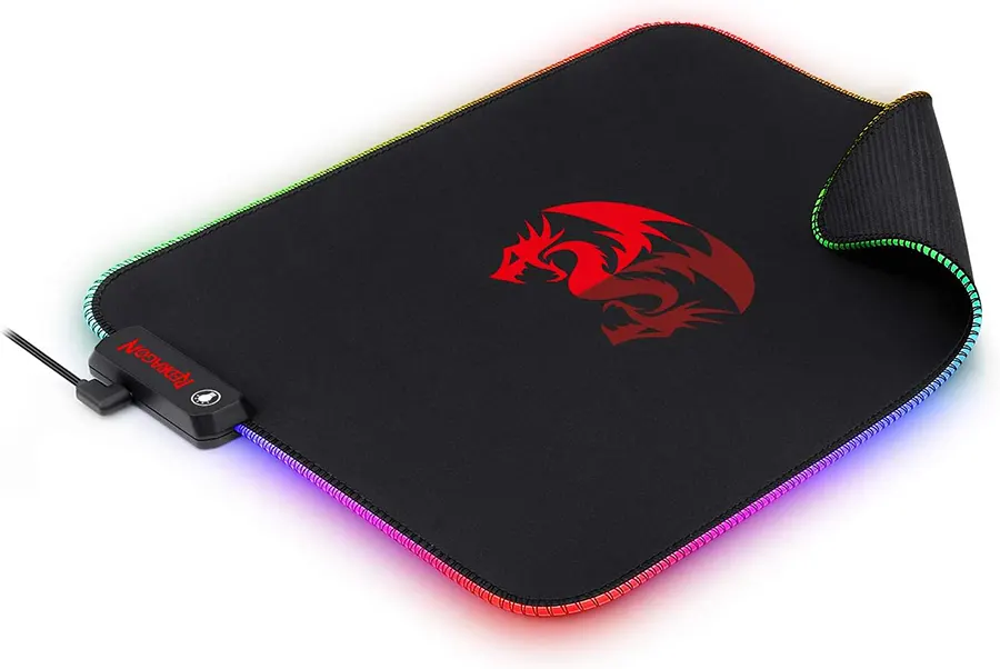 Redragon PLUTO Mouse Pad, 330×260×3 mm, RGB Lighting, Black, P026