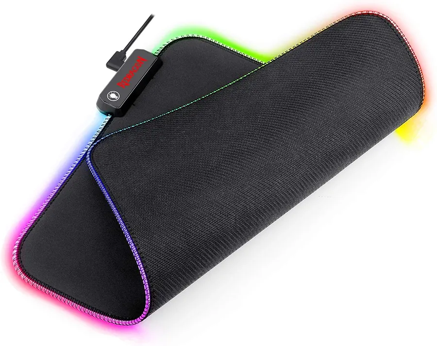 Redragon PLUTO Mouse Pad, 330×260×3 mm, RGB Lighting, Black, P026