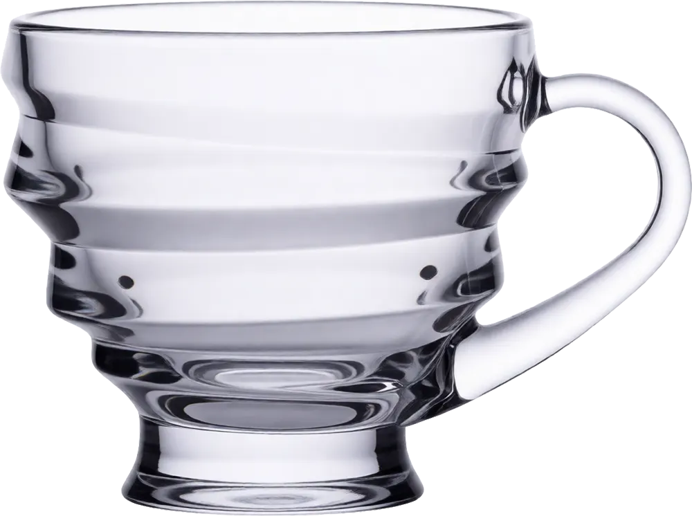 Blinkmax Glass Mug Set, 6 Pieces, 190ml Capacity, Clear Color, Model KTZB85