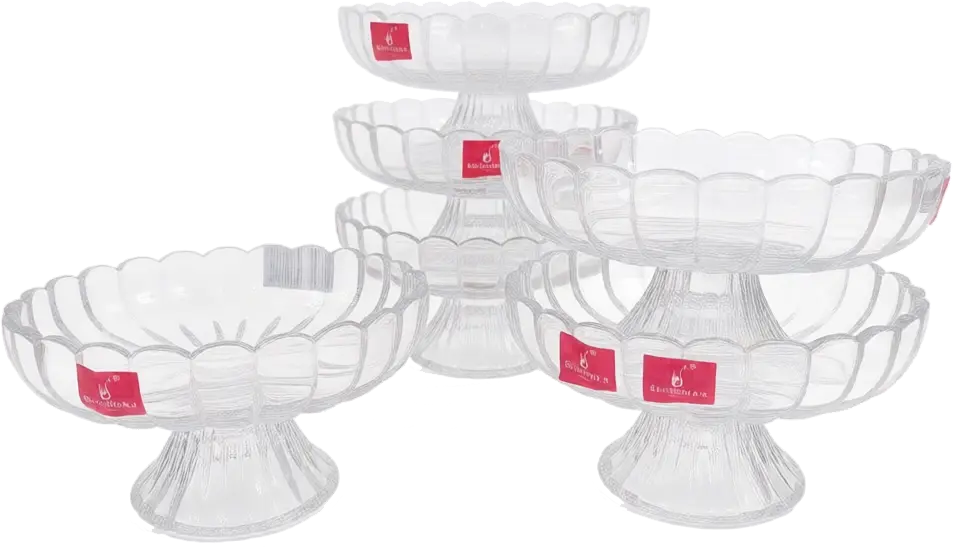 طقم بولة زجاج بلينك ماكس، 6 قطع، سعة 136 مللي، لون شفاف، موديل LZ1308