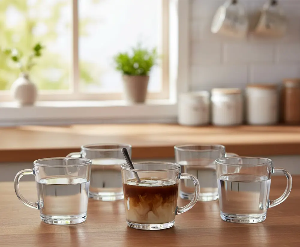 Luminarc Sterling Glass Cup  Set, 6 pieces, 200ml capacity, Transparent Color