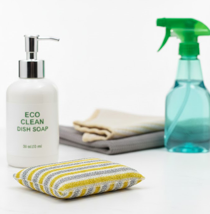 Yellow Duck Cleaning Sponge, 4 Pieces, 301