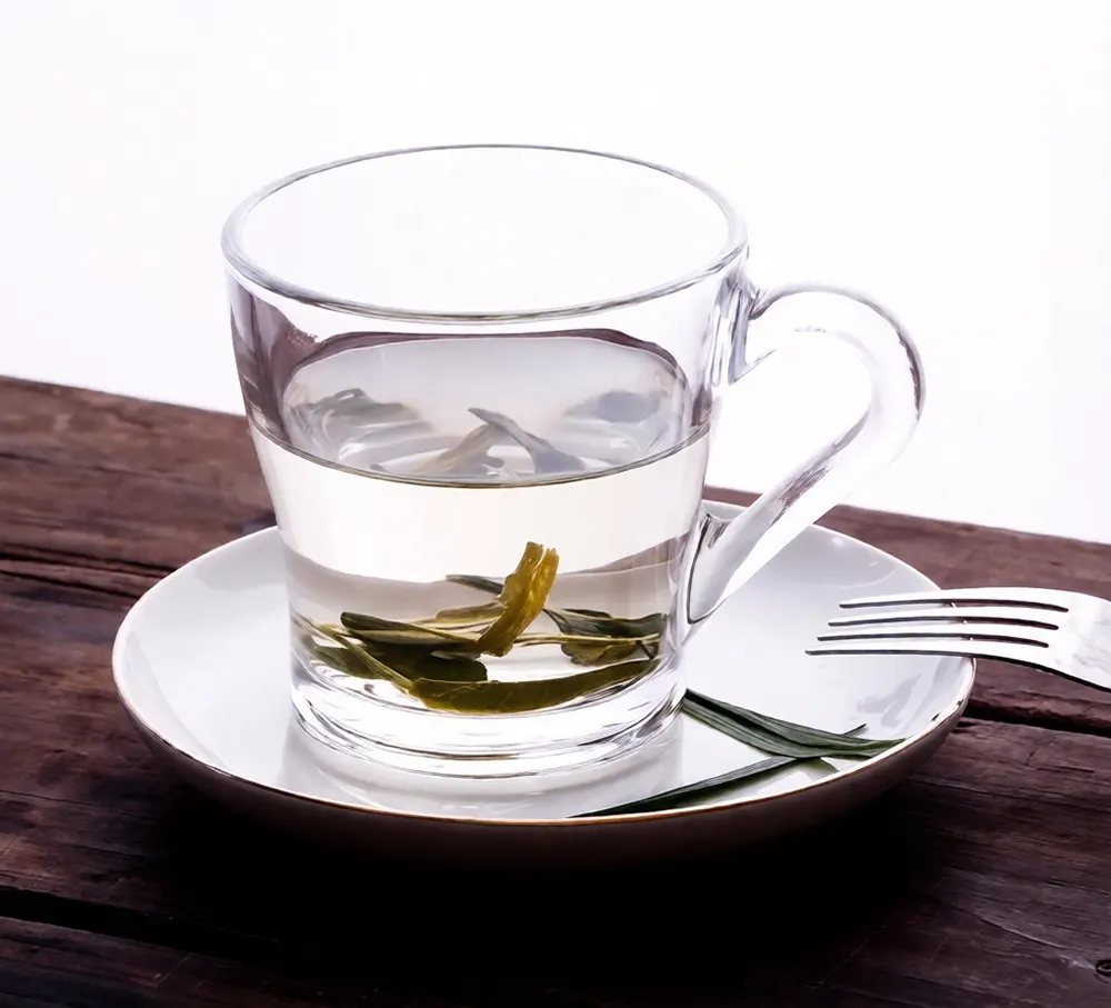 Blinkmax Glass Mug Set, 6 Pieces, 200ml Capacity, Clear Color, Model KTZB36