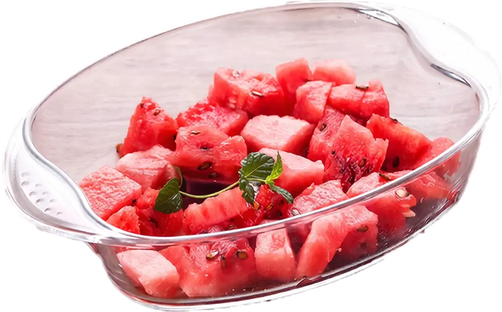 Glass Blinkmax Ovel Casserole, 2.1 Liters, Transparent, BJZ331