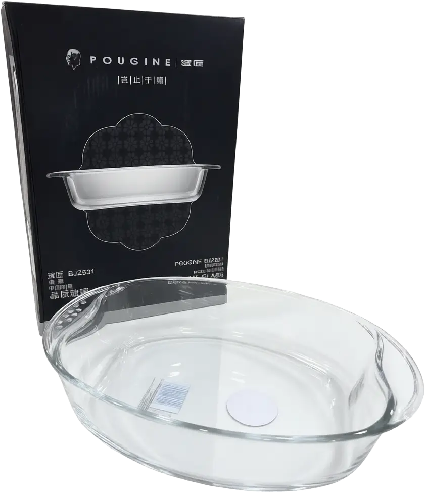 Glass Blinkmax Ovel Casserole, 2.1 Liters, Transparent, BJZ331