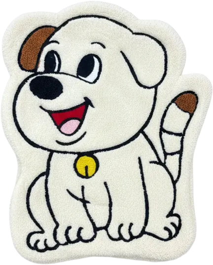 Kitchen towel, small size, dog-shaped design, 234-5