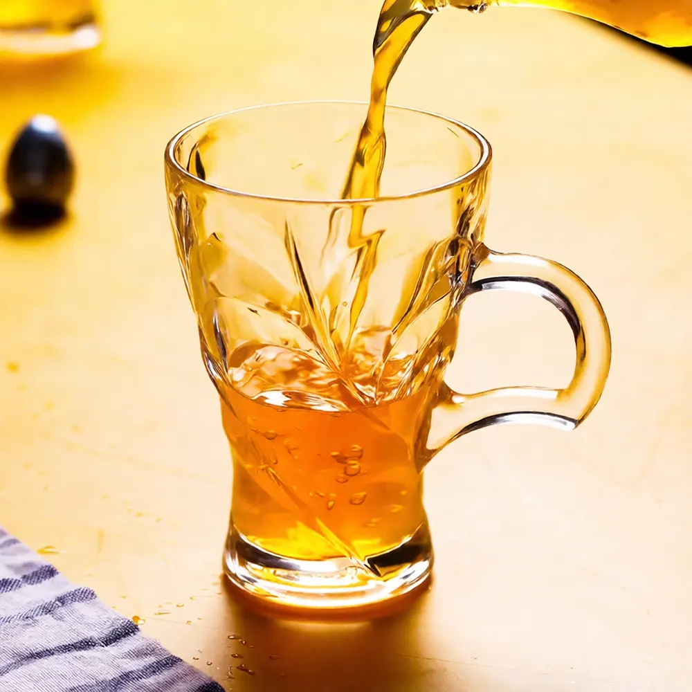 Blinkmax Glass Mug Set, 6 Pieces, 189ml Capacity, Clear Color, ModelKTZB113