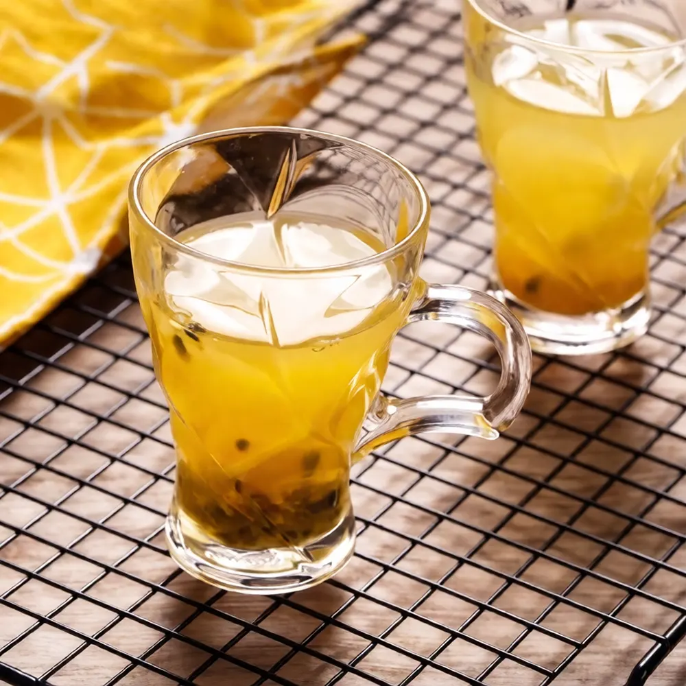 Blinkmax Glass Mug Set, 6 Pieces, 189ml Capacity, Clear Color, ModelKTZB113