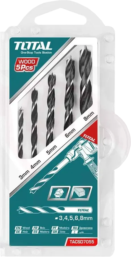 طقم بنط خشابي توتال تولز ، 5 قطع ، TACSD7055
