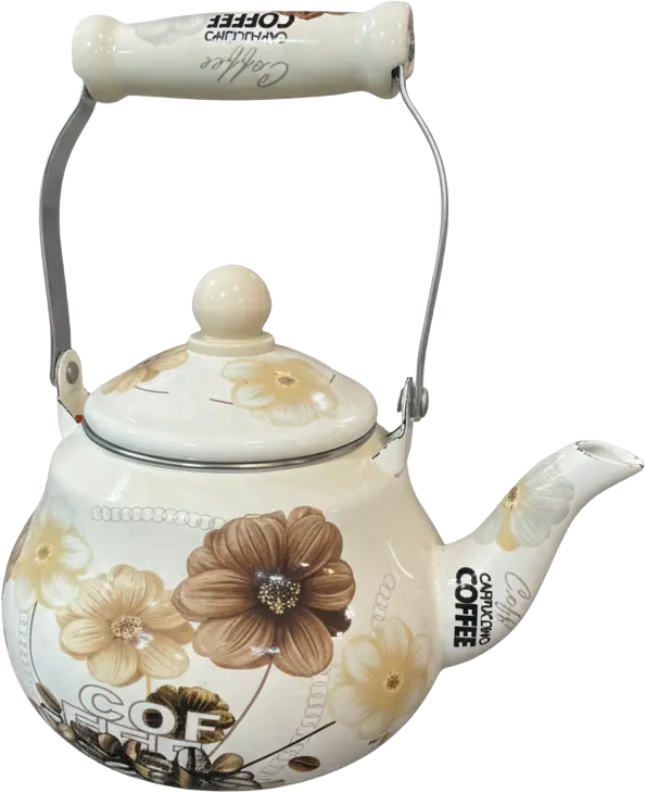 Metal teapot, 1.5 liters, comfortable handle and practical spout, multiple colors