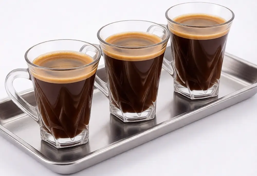 Blinkmax Glass Mug Set, 6 Pieces, 150ml Capacity, Clear Color, Model KTZB150