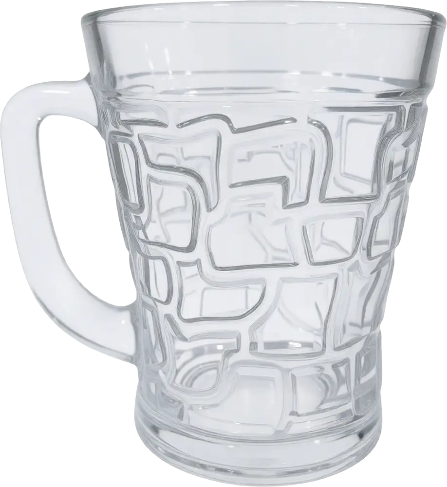 Blinkmax Glass Mug Set, 6 Pieces, 230ml Capacity, Clear Color, Model KTZB29-3