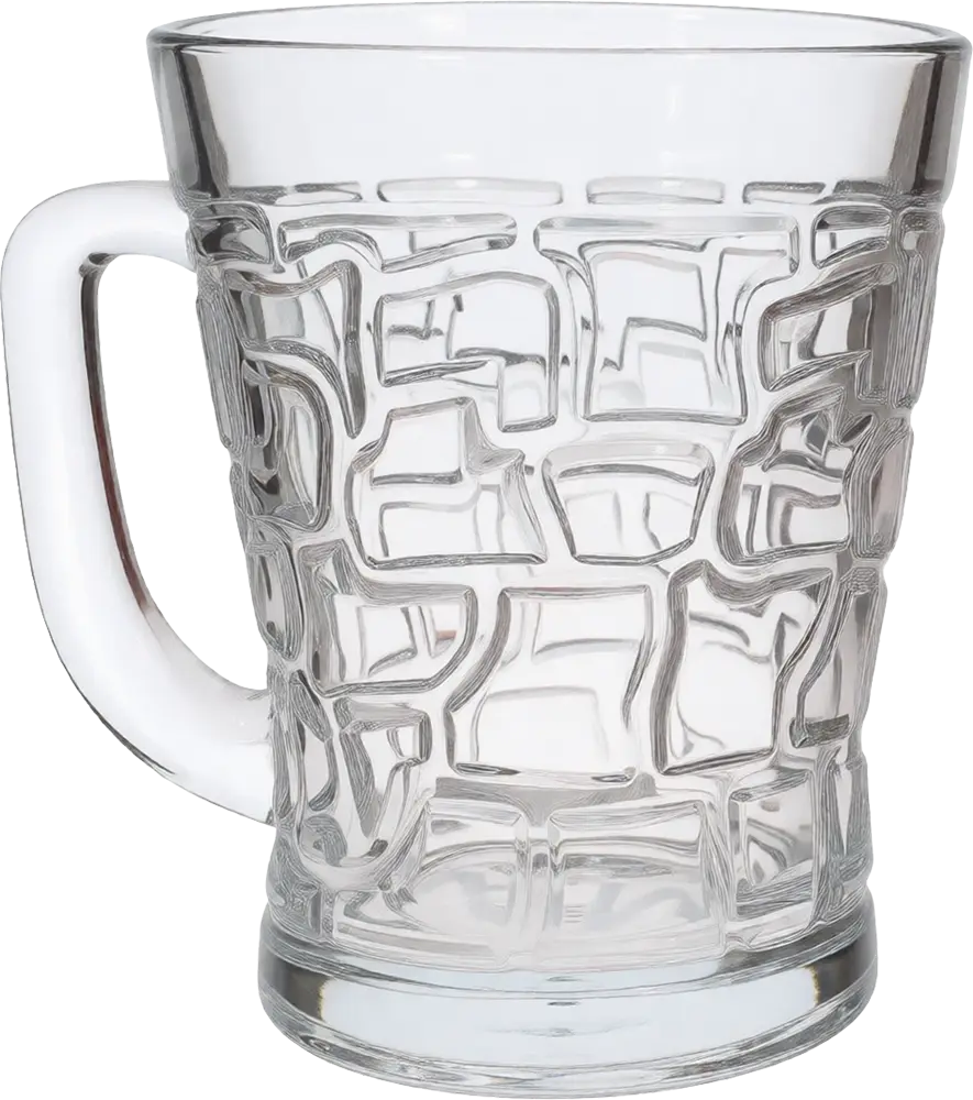 Blinkmax Glass Mug Set, 6 Pieces, 230ml Capacity, Clear Color, Model KTZB29-3