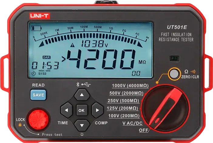 جهاز اختبار مقاومة العزل السريع يوني تي ، UT501E
