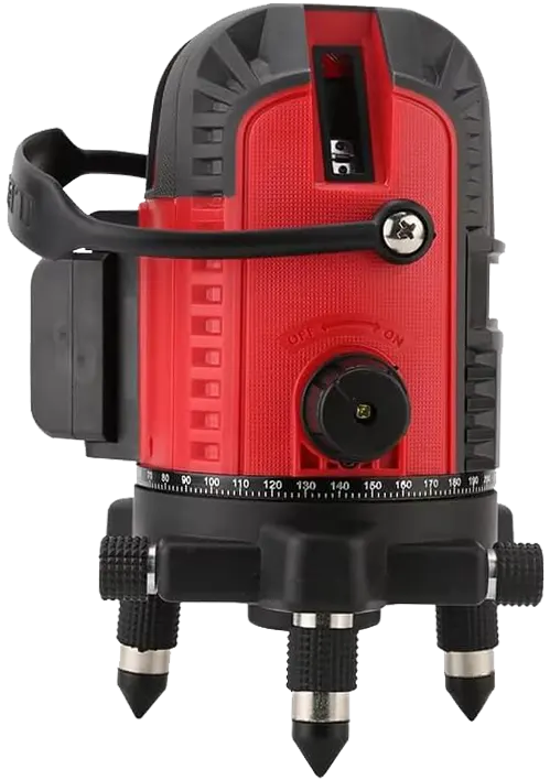 ميزان ليزر يوني تي ، ٥ خط ، 360 درجه ، خط اخضر ، مع بطاريه ،  LM550H