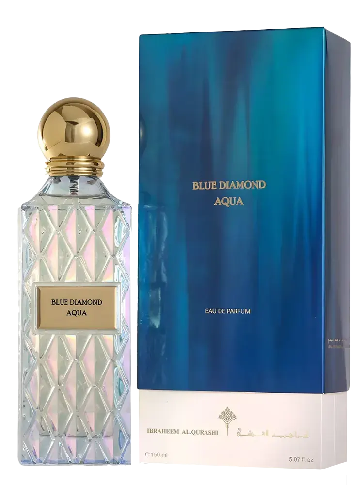 عطر بلو دايموند اكوا من ابراق ابراهيم القرشي للجنسين او دى برفان، 150 مل