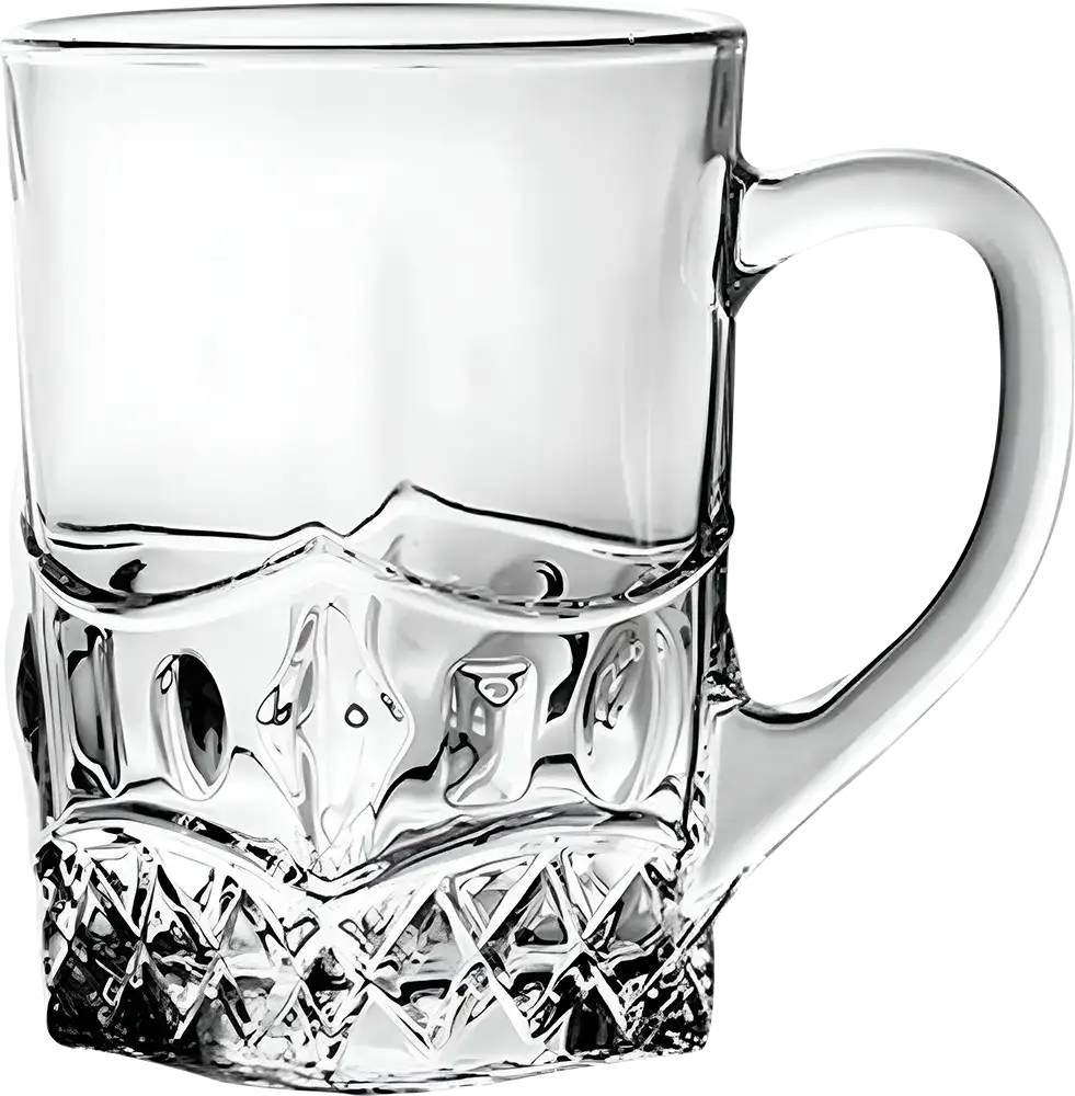 Blinkmax Glass Mug Set, 6 Pieces, 156ml Capacity, Clear Color, Model KTZB320-2