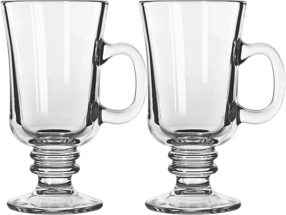 Blinkmax Glass Mug Set, 2 Pieces, 230ml Capacity, Clear Color, Model KTZB22
